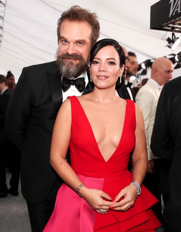 Lily Allen y su marido David Harbour