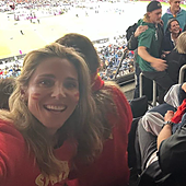 Elsa Pataky, celebra junto a su familia la victoria de España en Sídney