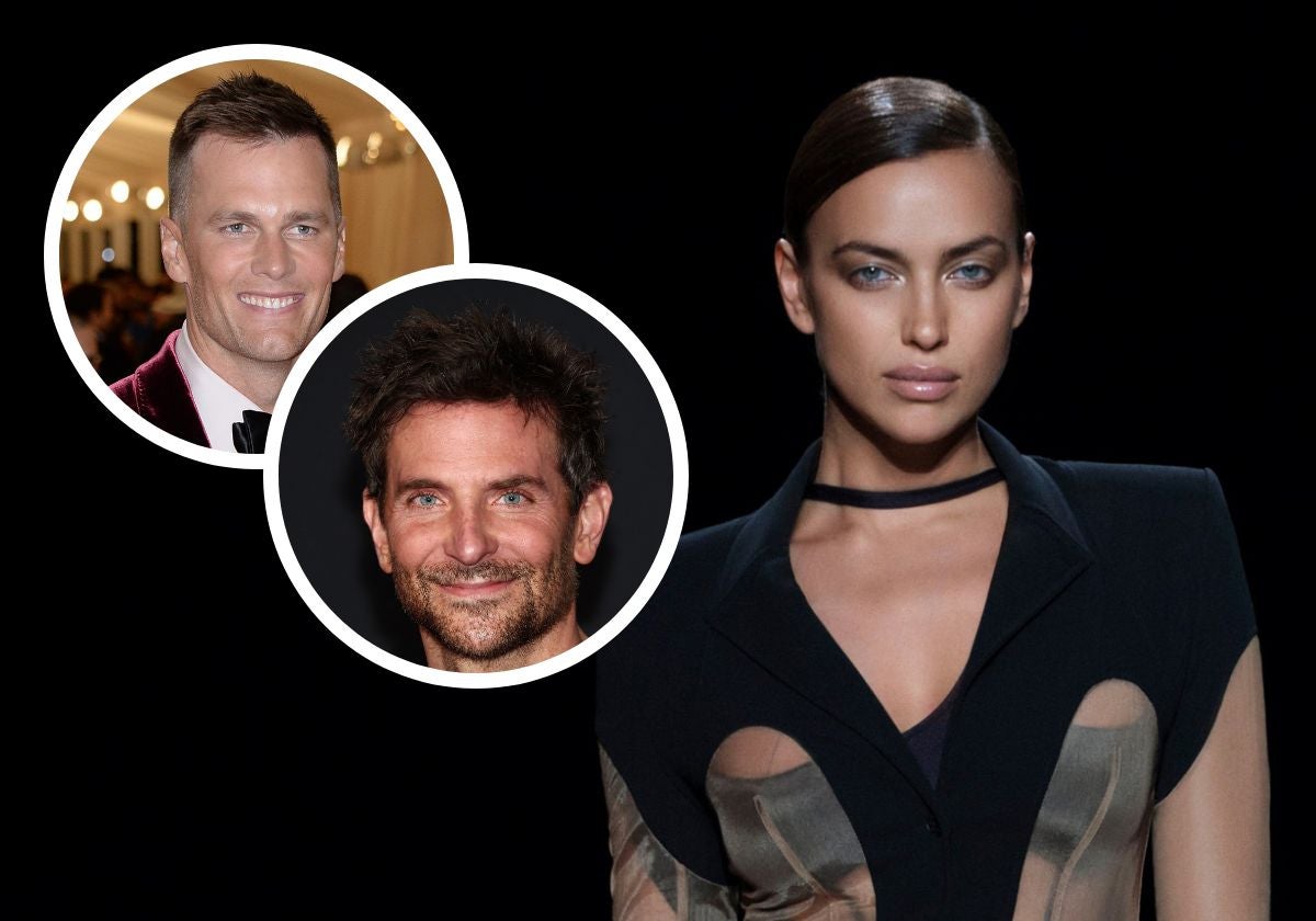 Irina Shayk, Tom Brady y Bradley Cooper