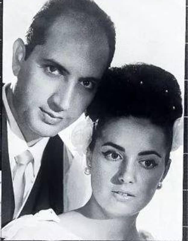 José María Borrego y María Teresa Campos el día de su boda