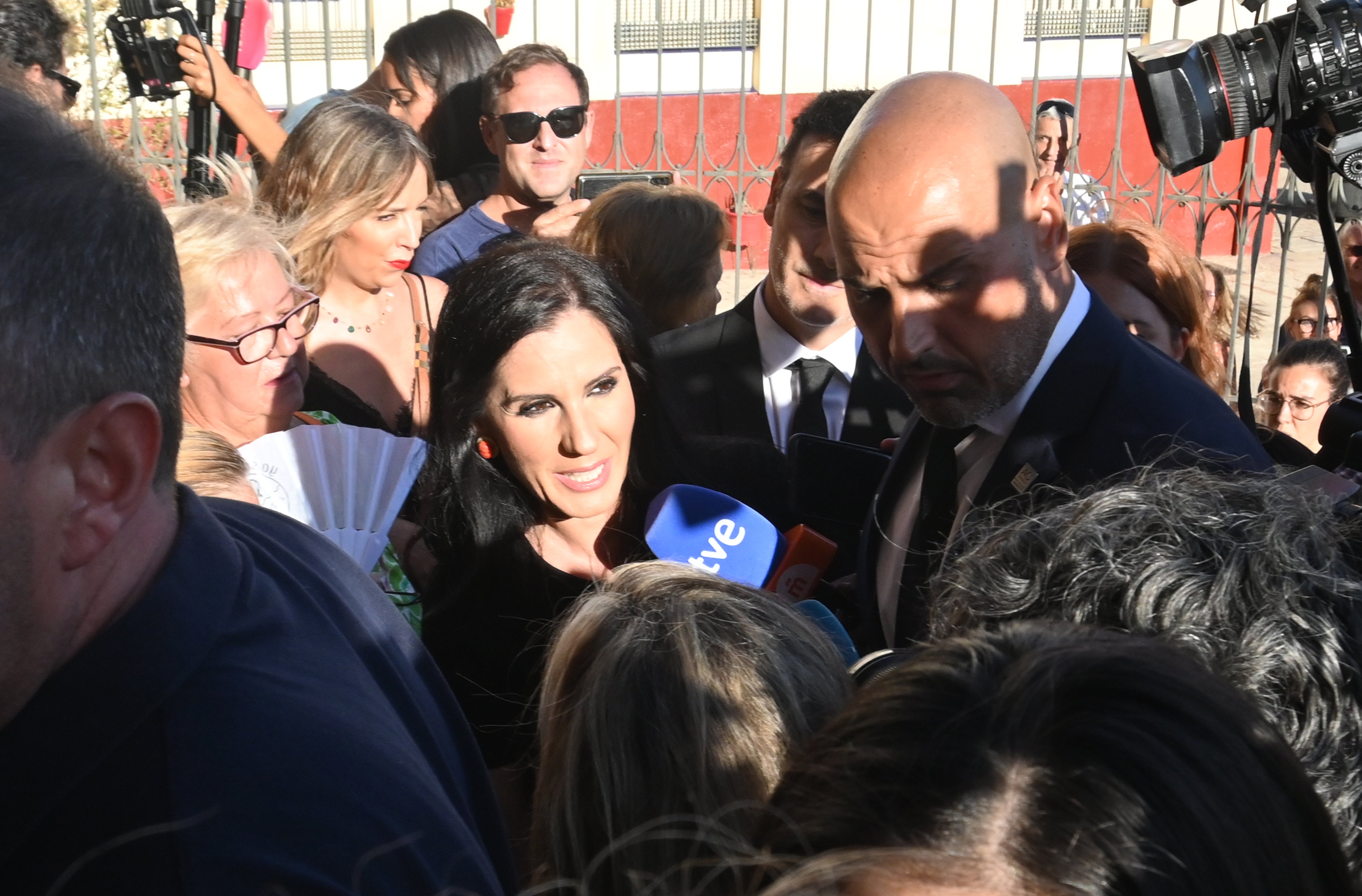 Diana Navarro en el funeral de María Teresa Campos en Málaga
