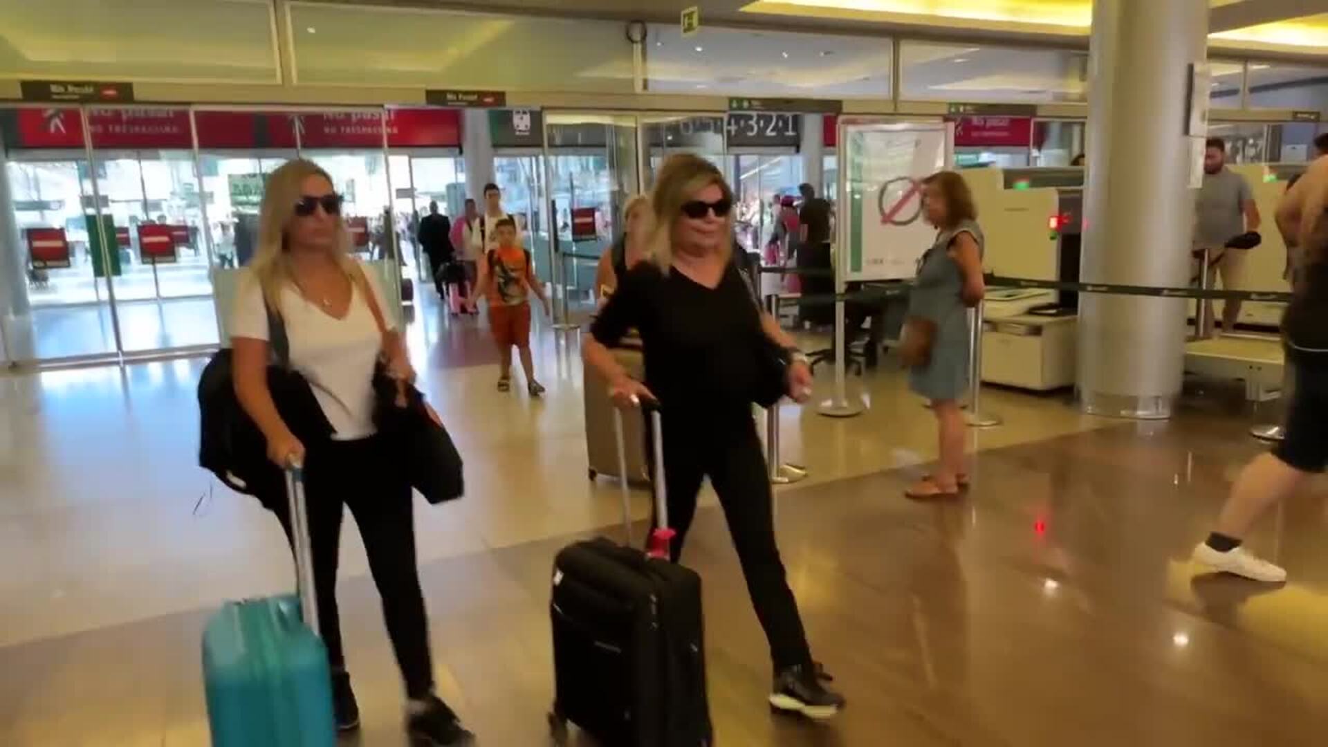 Terelu Campos, muy seria, recupera sus rutinas tras la muerte de su madre, María Teresa Campos