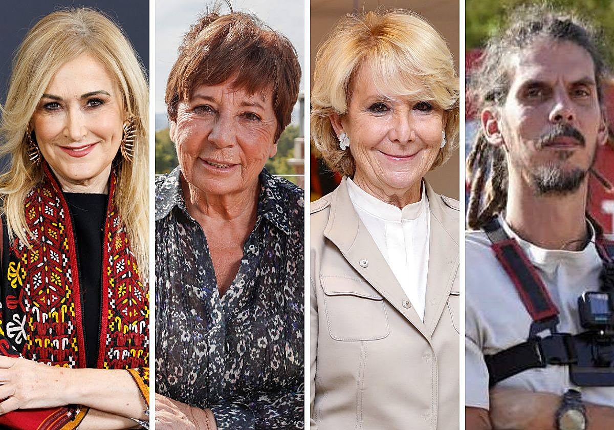 De izquierda a derecha: Cristina Cifuentes, Celia Villalobos, Esperanza Aguirre y Alberto Rodríguez