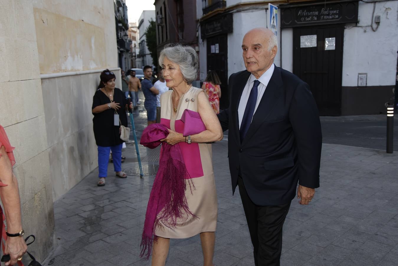 Bautizo de Sofía Fitz-James Stuart Palazuelo en Sevilla, en imágenes