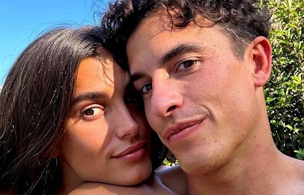 Marc Márquez y Gemma PinTo