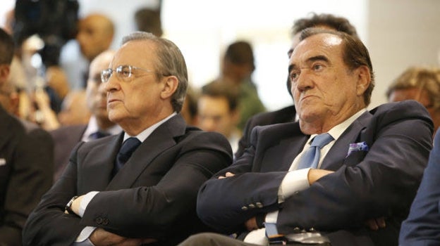 Fernando Fernández Tapias junto a Florentino Pérez, en una imagen de archivo