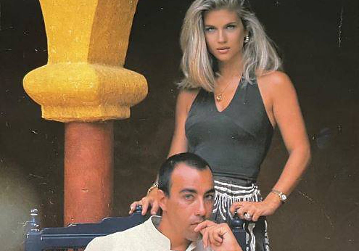 Lorenzo Quinn junto a su exmujer, Giovanna Cicutto