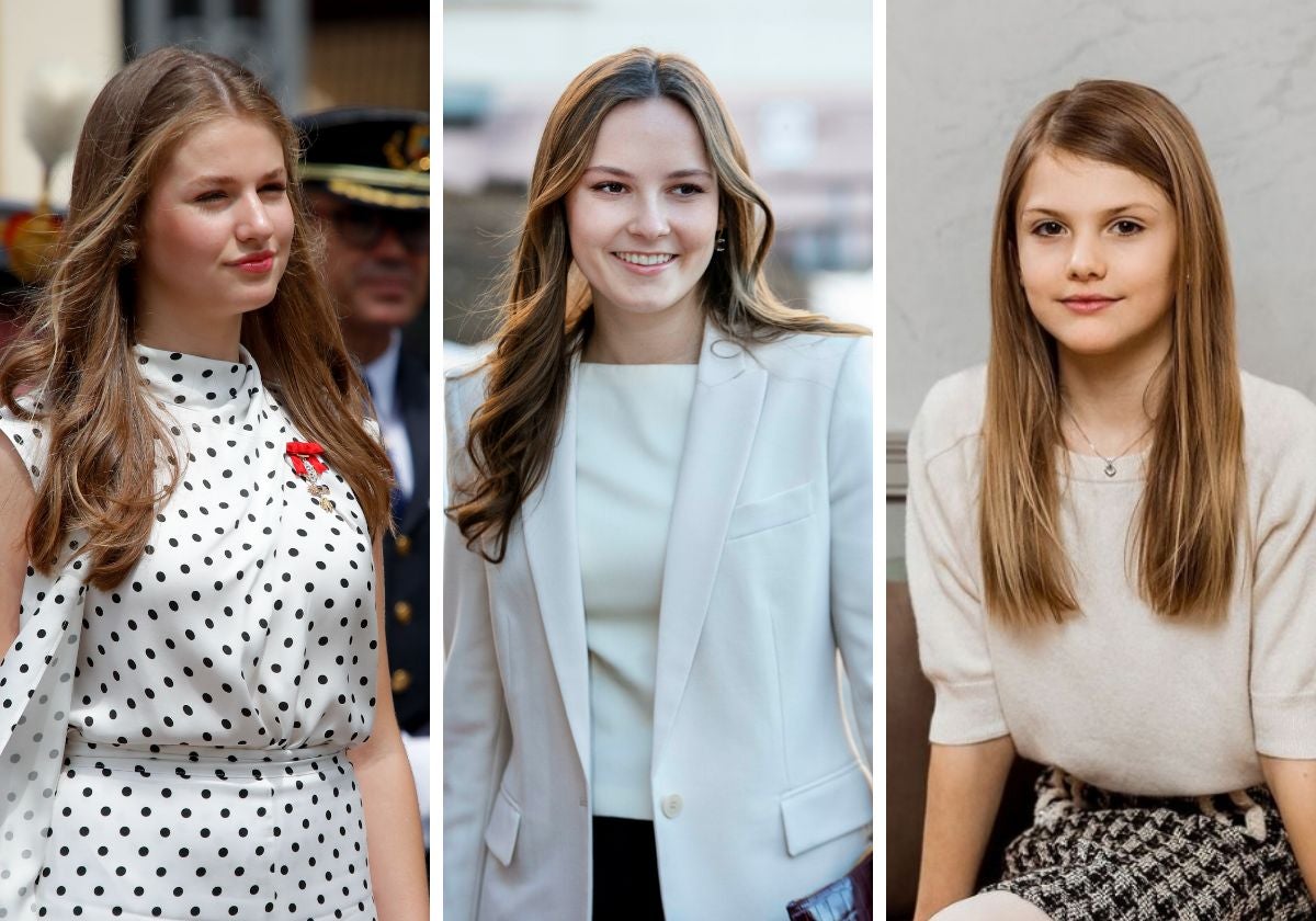 La princesa Leonor, la princesa Ingrid Alexandra de Noruega y Estela, de Suecia.