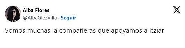 Alba Flores alza la voz en defensa de Itziar Ituño