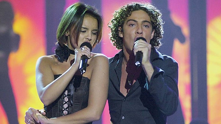 Chenoa y David Bisbal en 'OT'