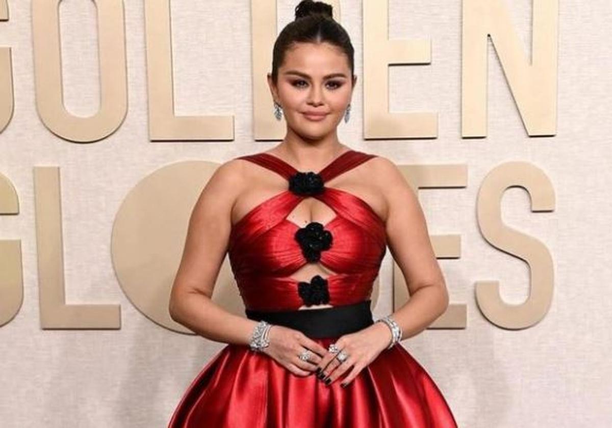 Selena Gómez, en los Globos de Oro del pasado mes de enero