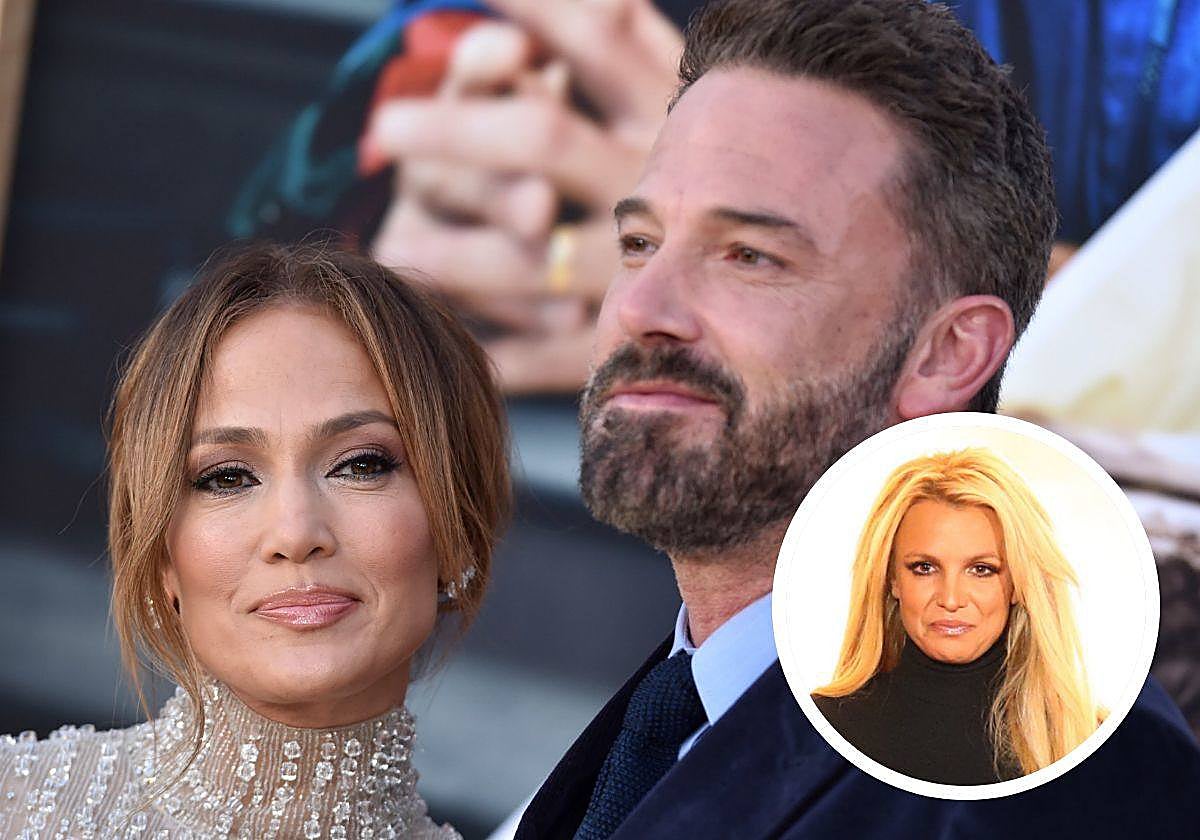 Jennifer Lopez, Ben Afleck y Britney Spears