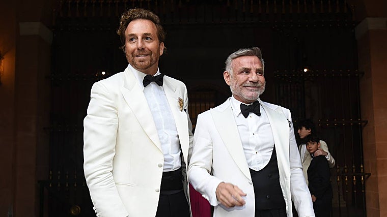 Raúl Prieto y Joaquín Torres el día de su boda