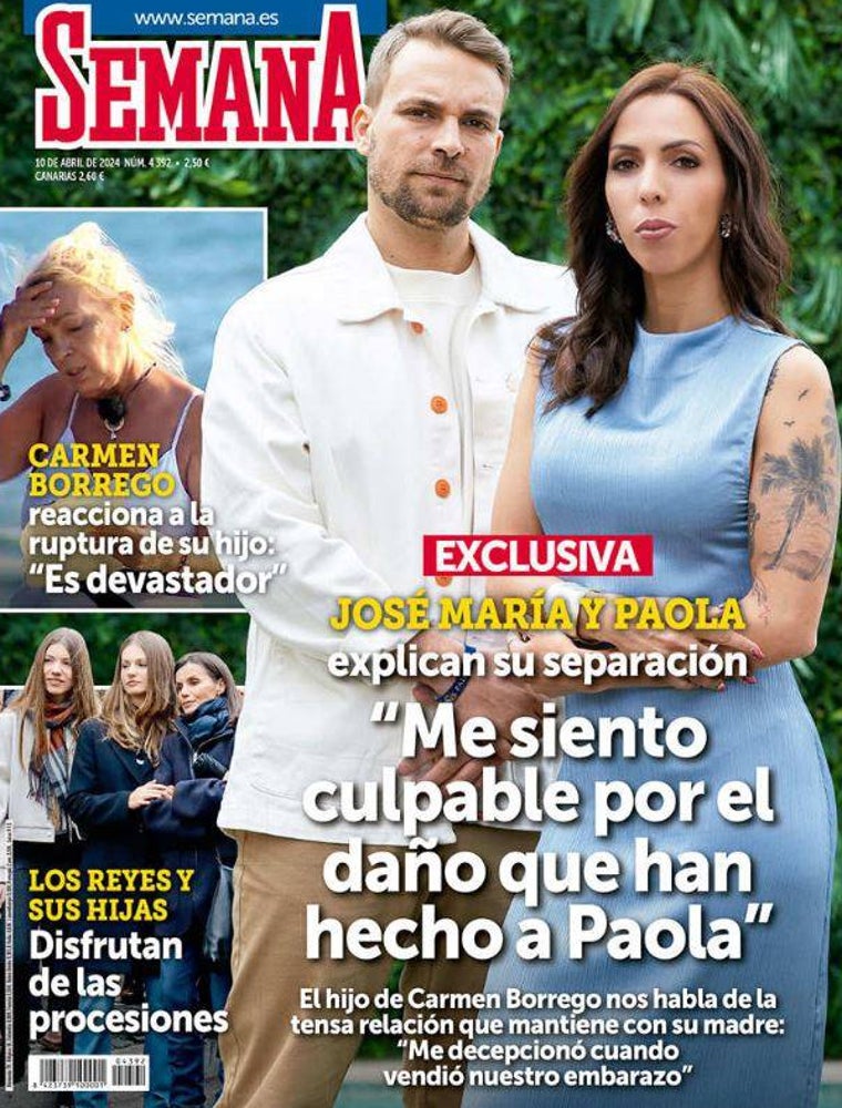 La boda de Rocío Carrasco y el divorcio del hijo de Carmen Borrego: las revistas de la semana