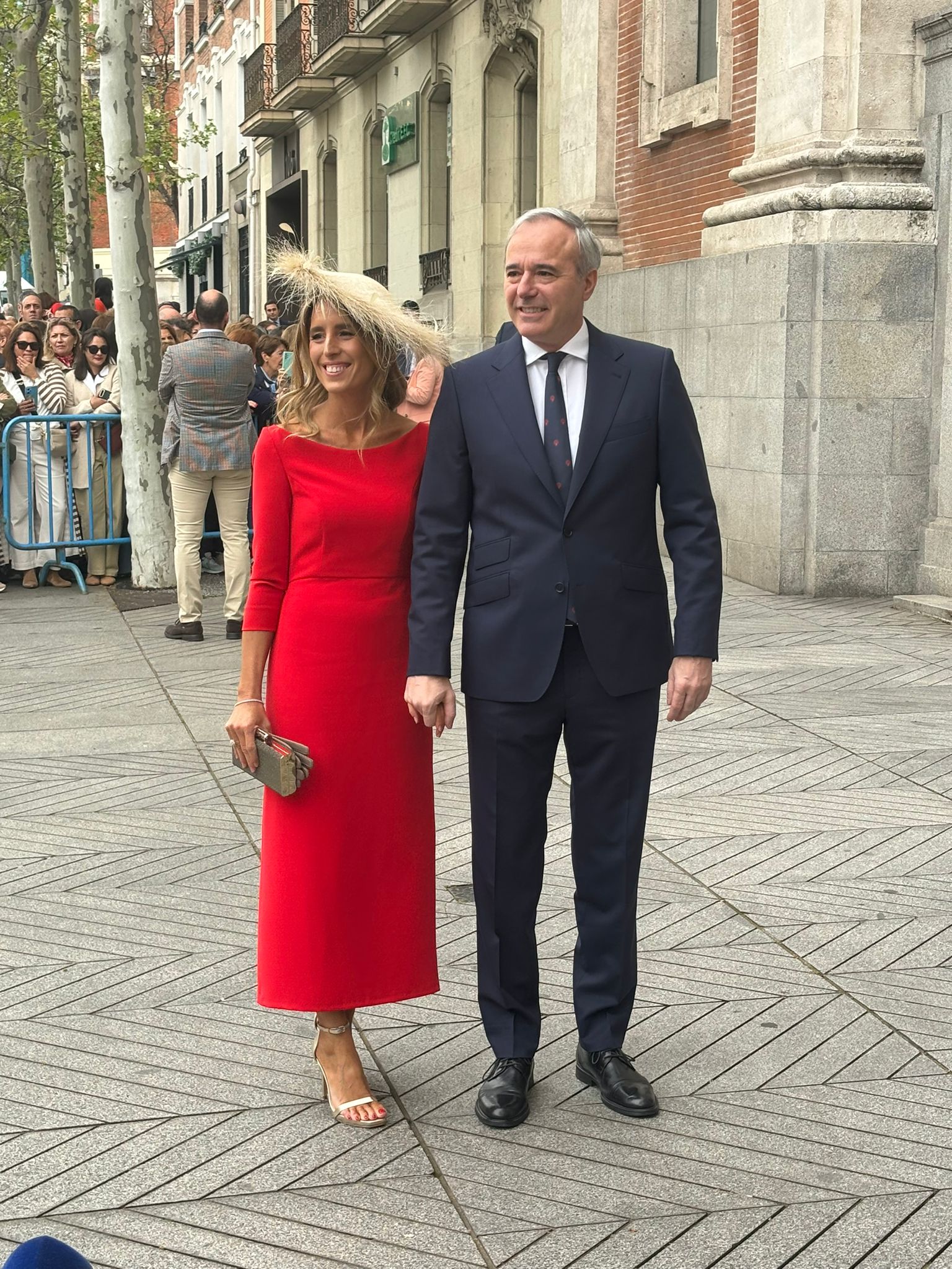 El presidente de Aragón, Jorge Azcón, y su pareja