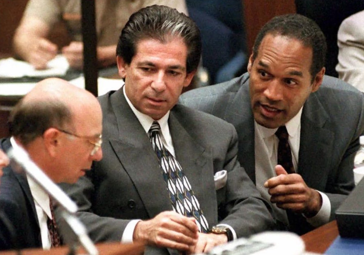 O,J. Simpson junto al padre de las Kardashian, que fue su abogado