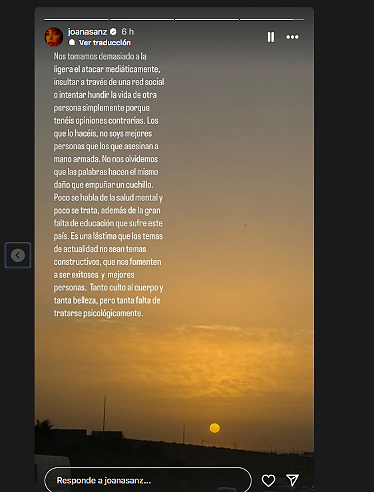 Joana Sanz estalla en las redes sociales tras las críticas por su reconciliación con Dani Alves