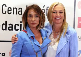 Maria Patiño y Belén Esteban, en un reciente acto benéfico en la Fundación Querer.