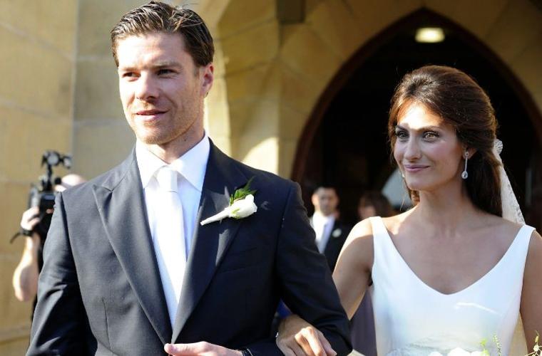 Xabi Alonso y su mujer Nagore contrajeron matrimonio en 2009 tras seis años de relación