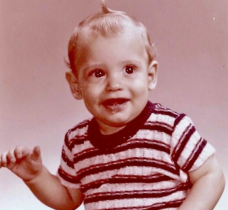 Carlos Baute de pequeño