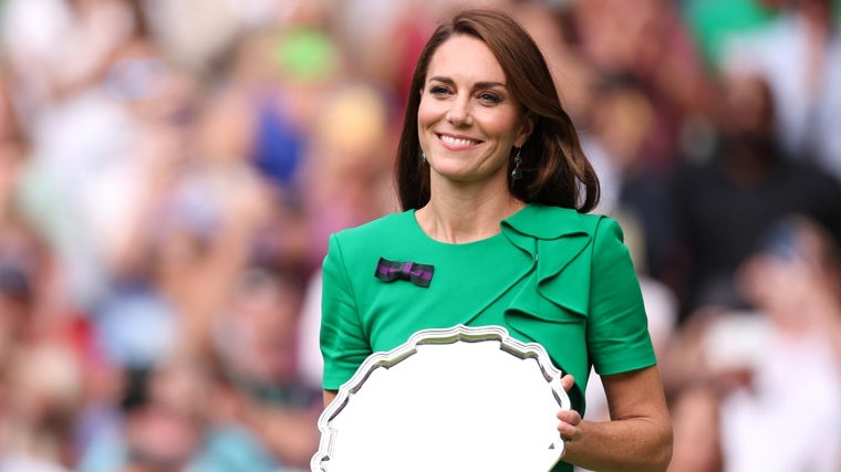 La Princesa de Gales en el pasado Campeonato de Wimbledon