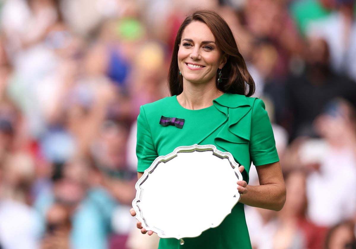 Kate Middleton durante el Campeonato Wimbledon 2023