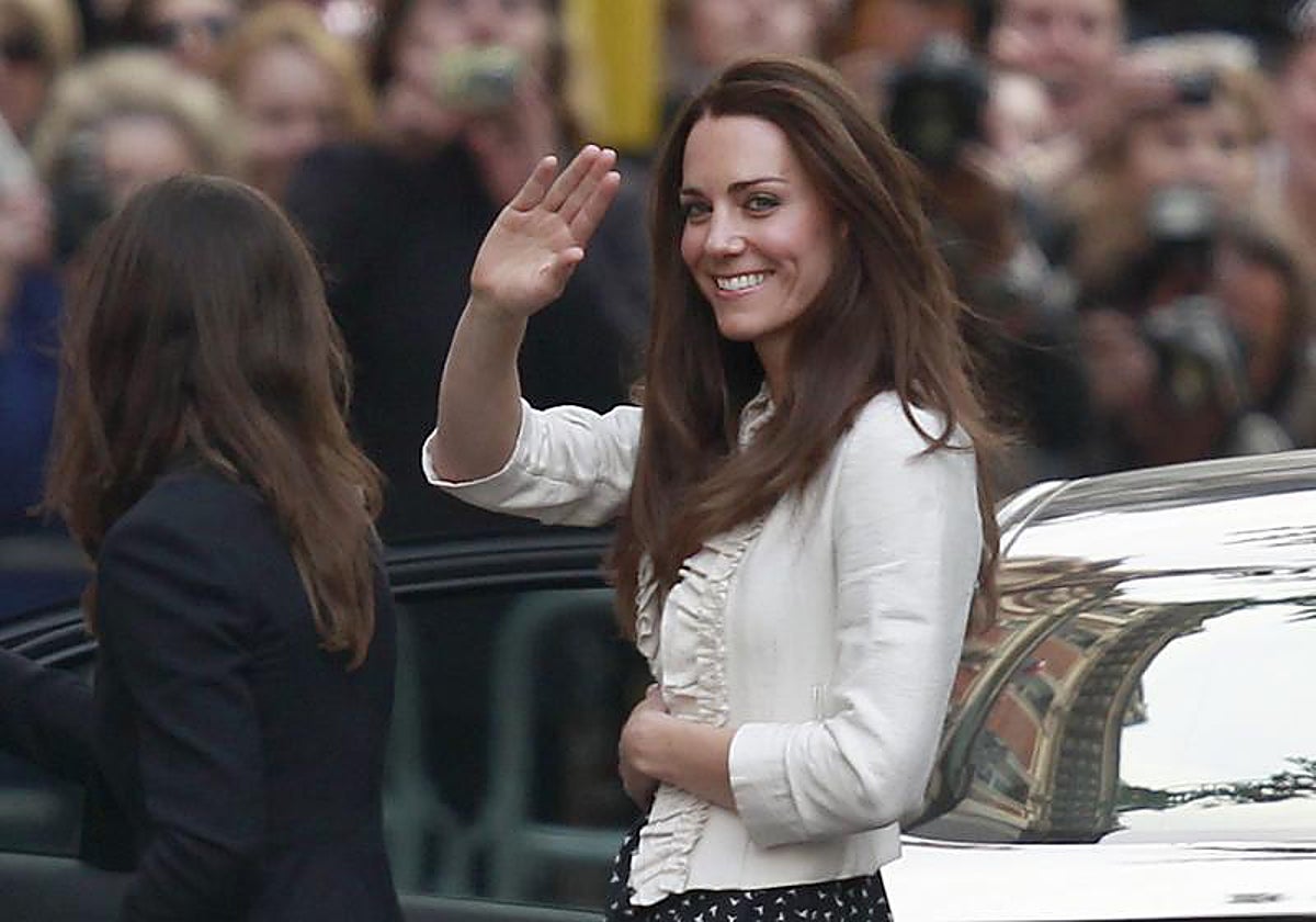 Kate Middleton a la llegada de un acto oficial