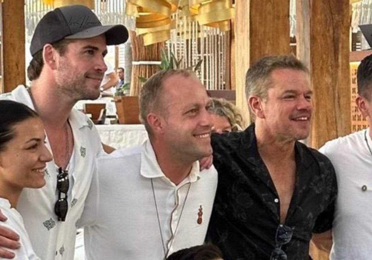 Liam Hemswoth y Matt Damon de vacaciones en Grecia