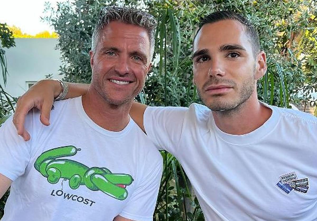 Ralf Schumacher junto a su pareja, Étienne Bousquet-Cassagne