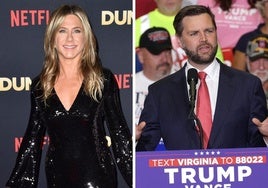 Jennifer Aniston arremete contra JD Vance, el número 2 de Trump, por calificar de «desgraciadas» a las mujeres sin hijos