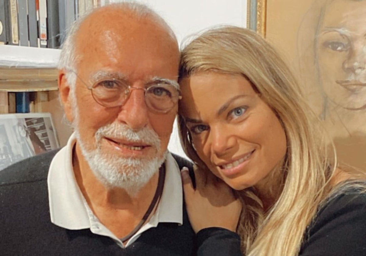 Carla Goyanes y su padre, Carlos