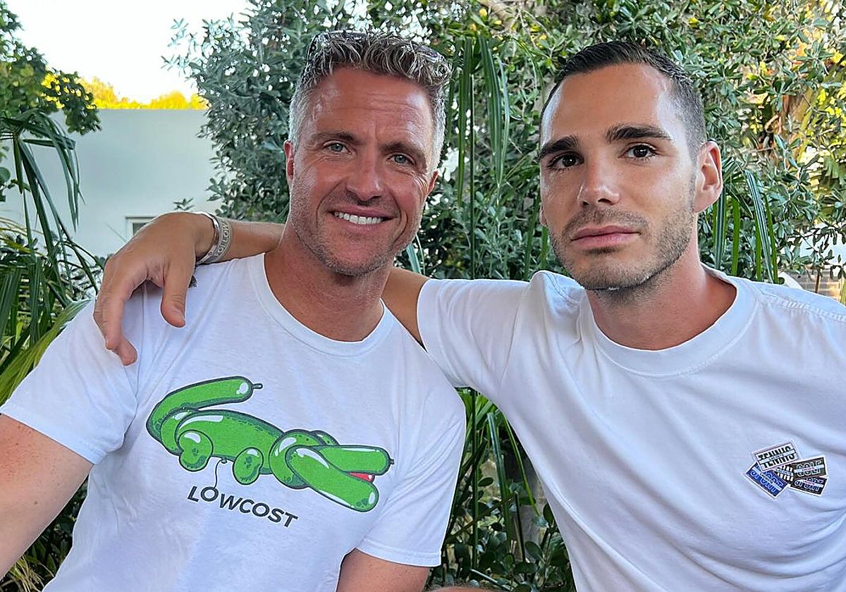 Ralf Schumacher y su pareja, Etienne Bousquet-Cassagne