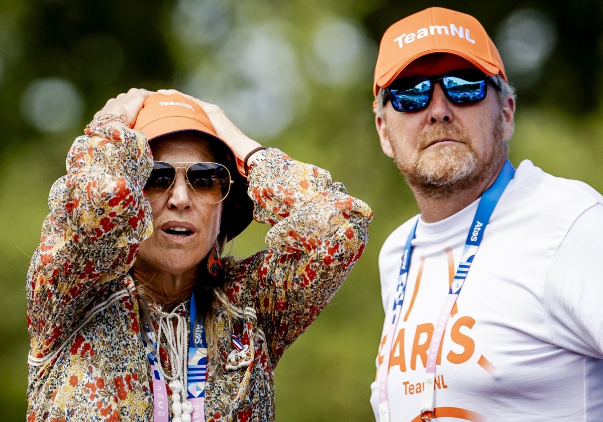 Máxima y Guillermo de Holanda, en los recientes Juegos Olímpicos de París.