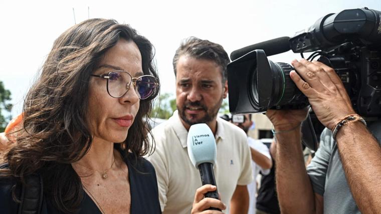 Silvia Bronchalo, a su llegada al tribunal