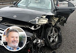 El susto en carretera de Miki Nadal: sufre un aparatoso accidente con el coche