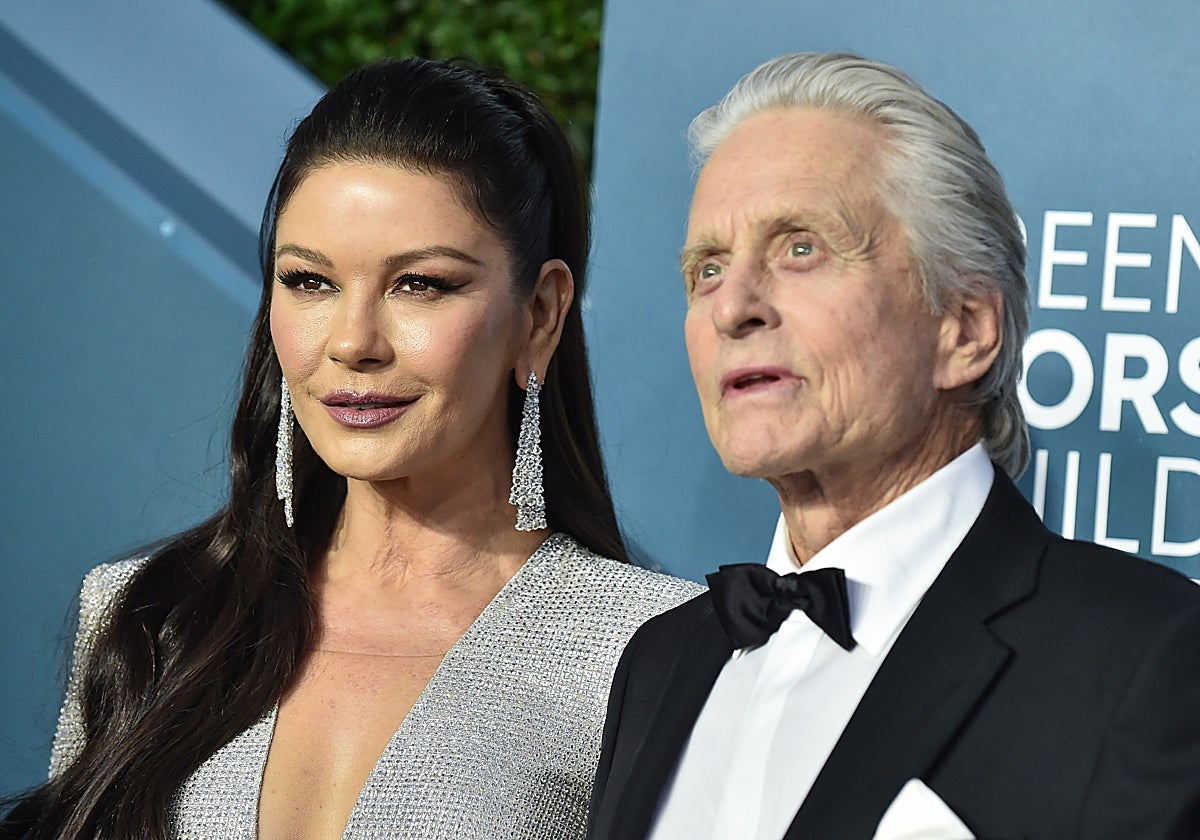 Catherine Zeta-Jones y Michael Douglas, próximos a cumplir 24 años de matrimonio.