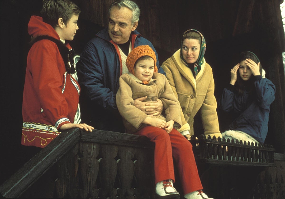 La familia Grimaldi al completo, hace cinco décadas.