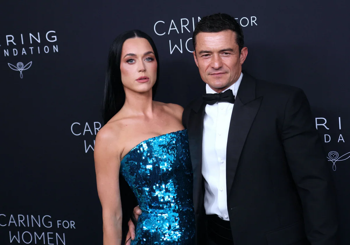 Katy Perry y Orlando Bloom, antes de comenzar la gala donde tuvo lugar el suceso.