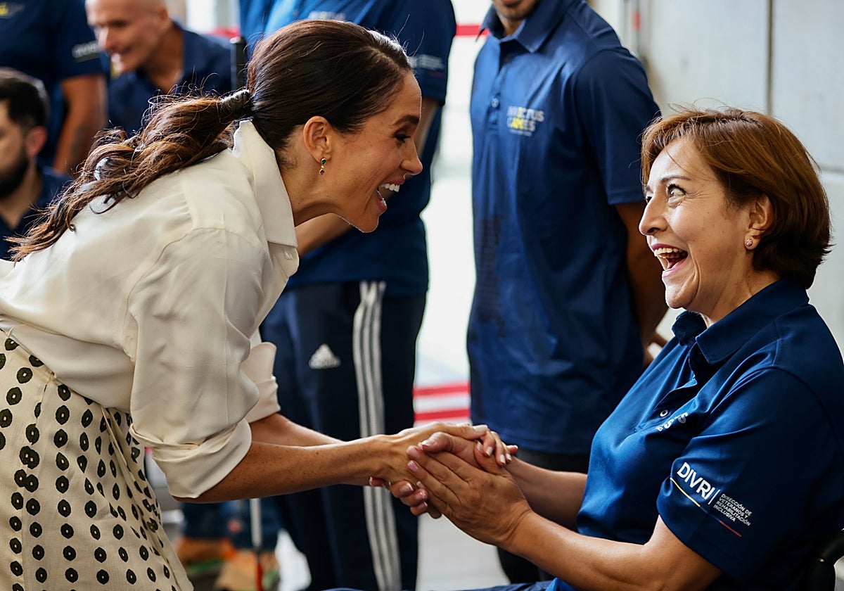 Meghan Markle, en la reciente visita de los Sussex a Colombia.