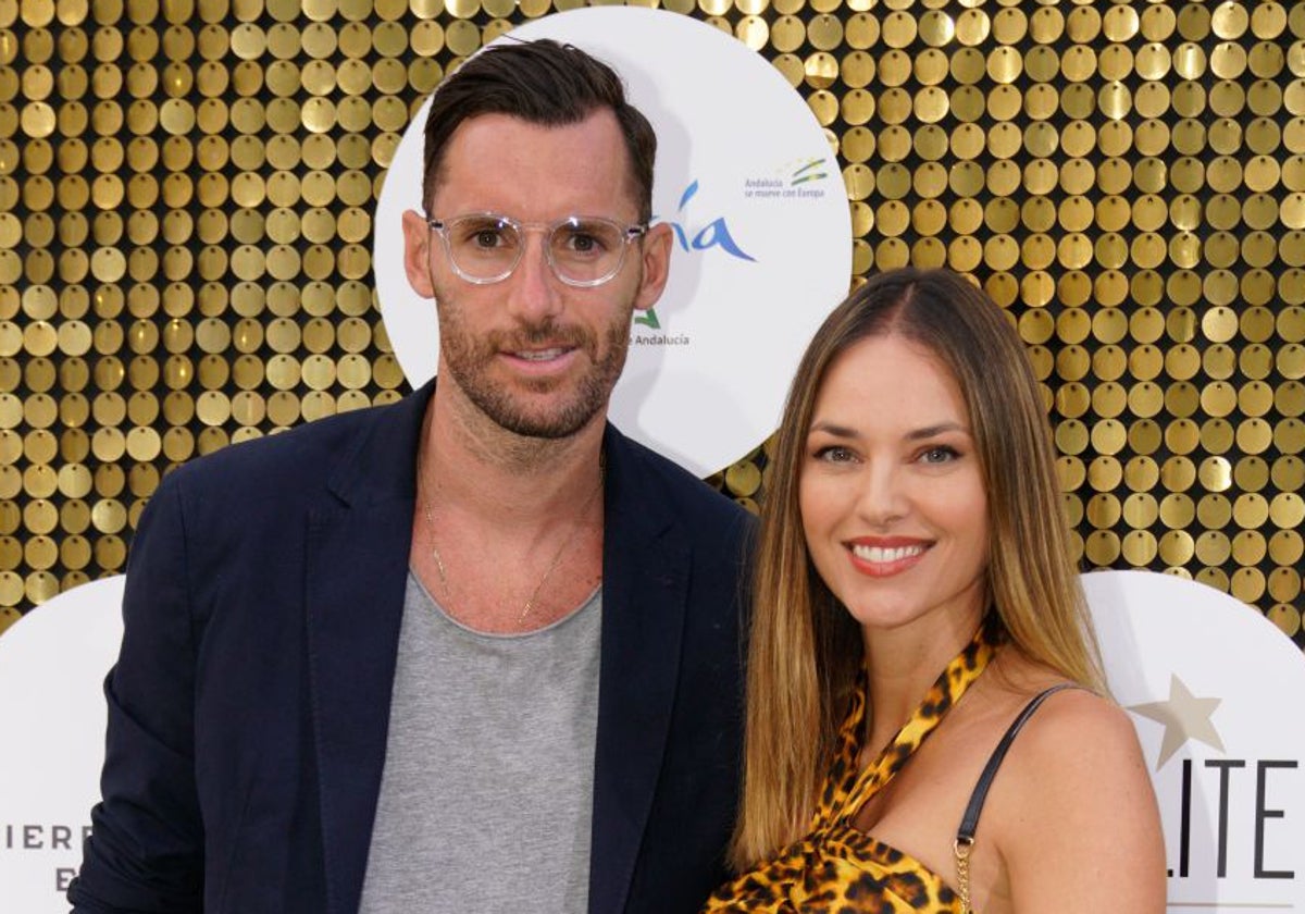 Rudy Fernández y Helen Lindes durante el festival Starlite en Marbella