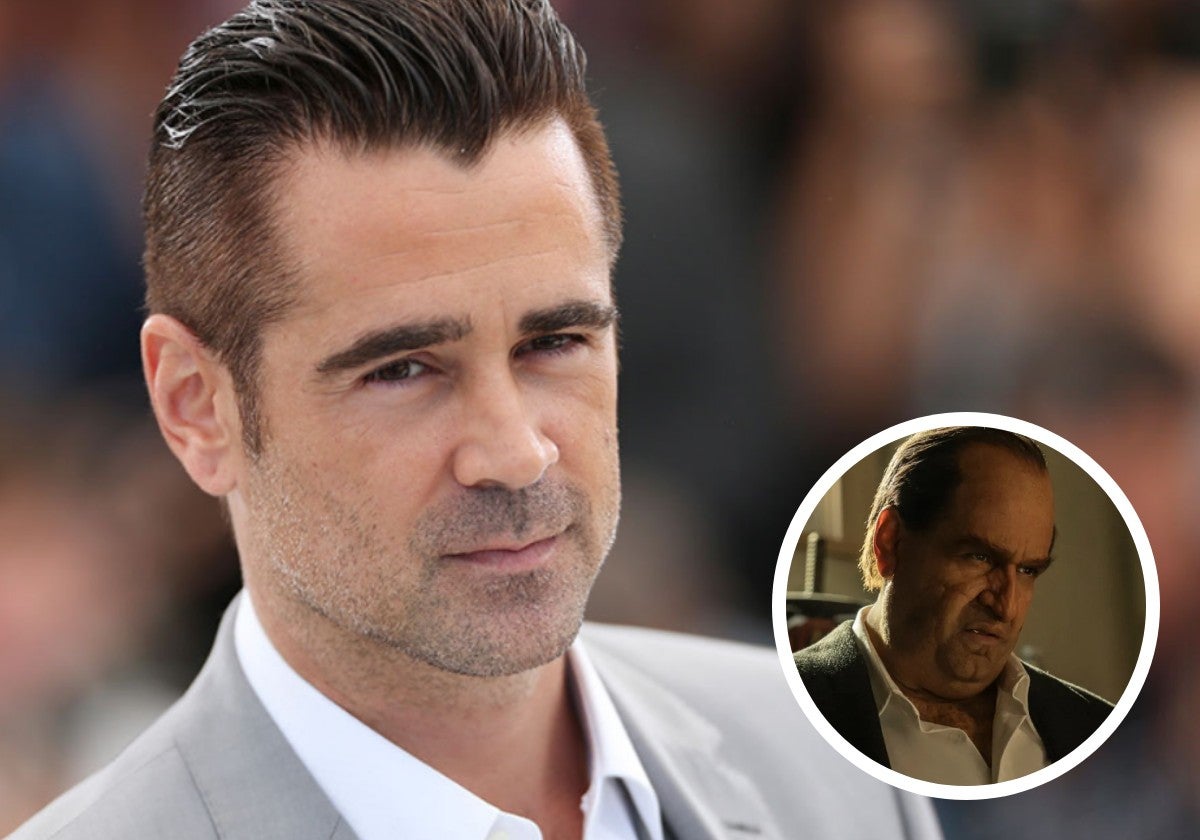 El impresionante cambio físico de Collin Farrell para protagonizar la nueva serie de 'El Pingüino'