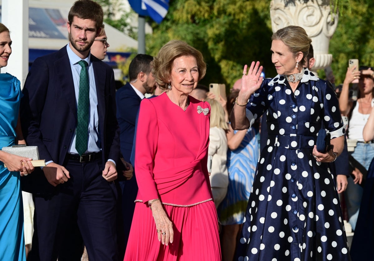 Juan Urdangarin junto a su familia en Atenas