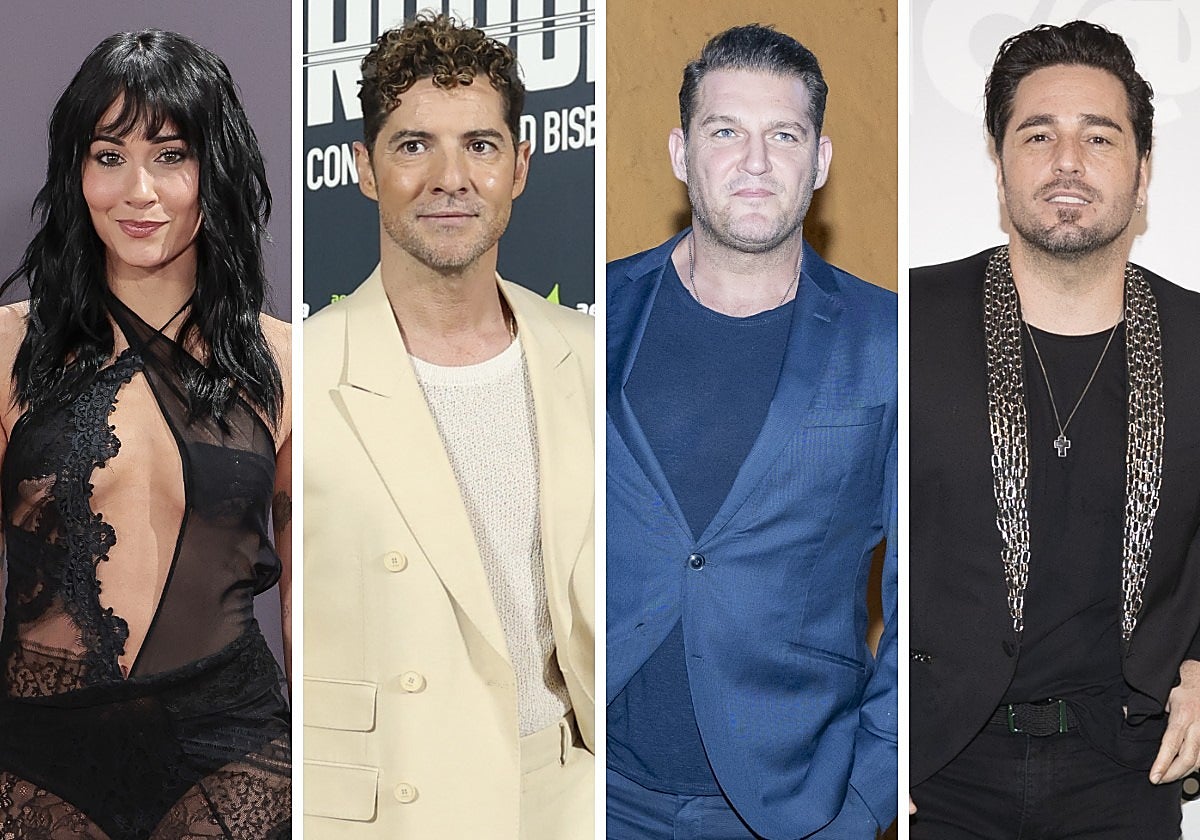 Aitana, David Bisbal, Manu Tenorio y David Bustamante.