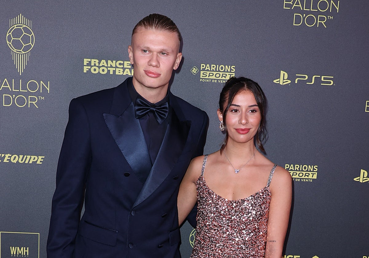 Erling Haaland y su novia, Isabel Haugseng Johansen