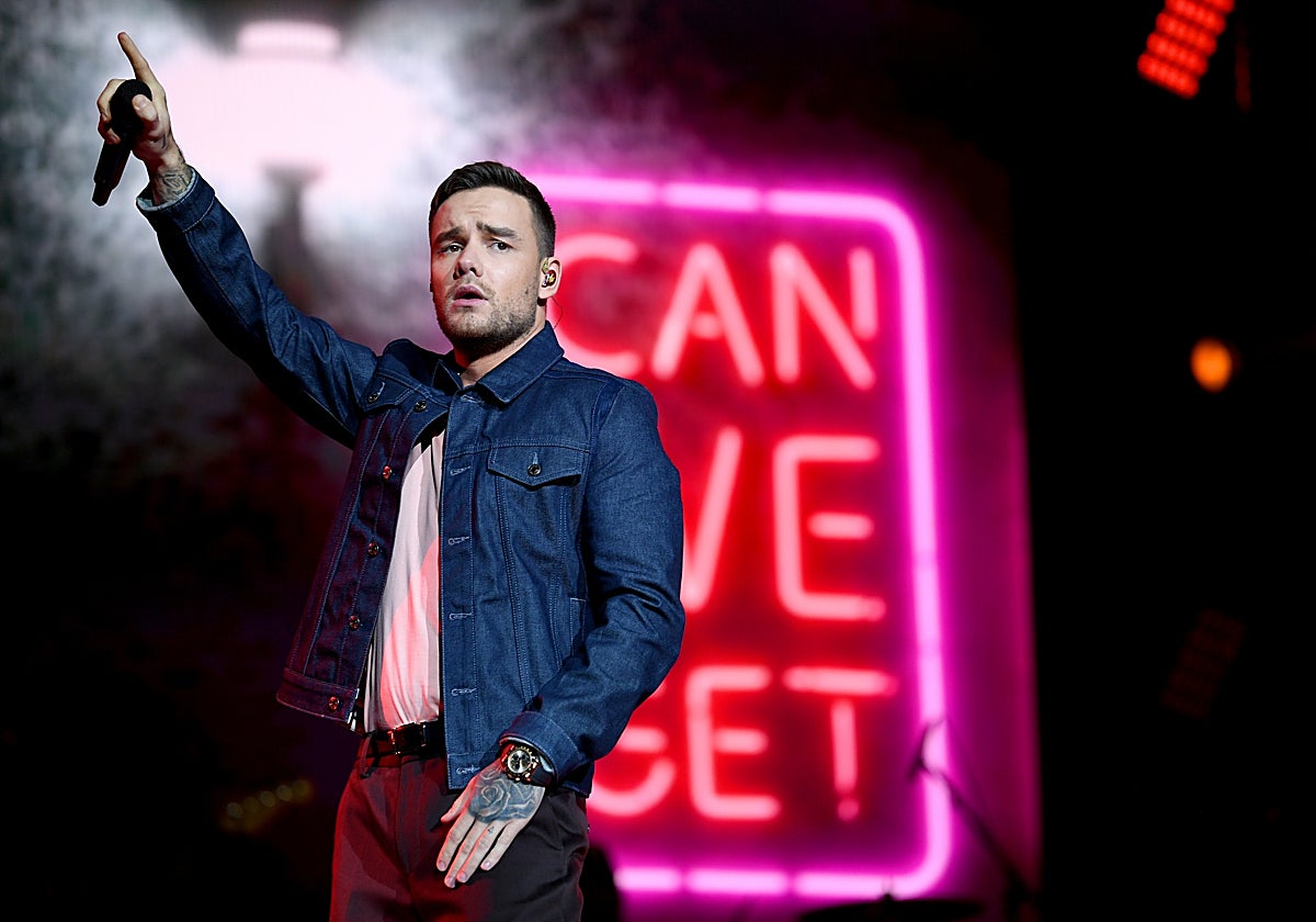 Liam Payne durante un concierto