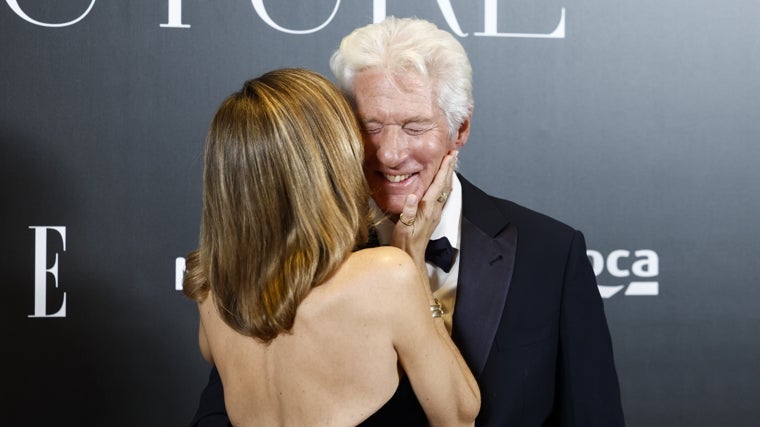 Richard Gere y Alejandra Silva conquistan Madrid en su reciente aparición