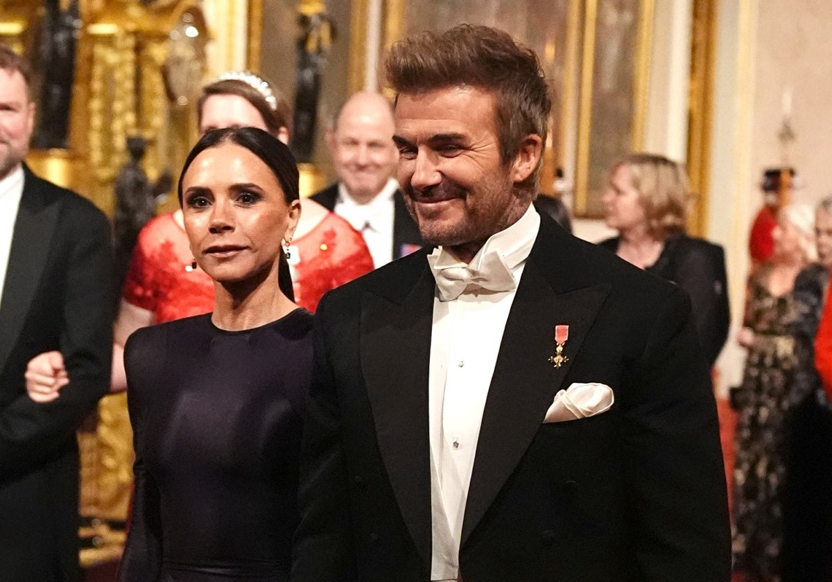 David y Victoria Beckham sorprenden como invitados al banquete de Estado con el emir de Qatar en Buckingham