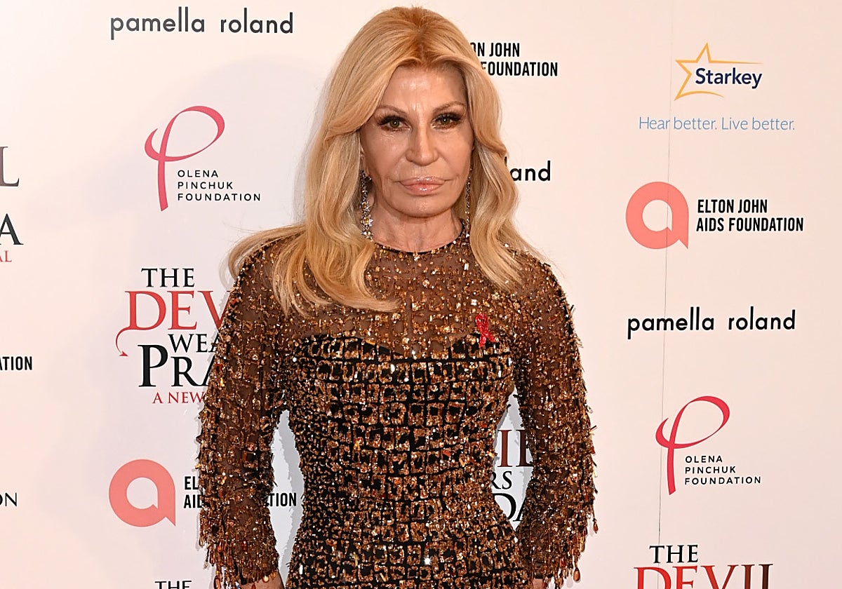 Donatella Versace en Londres