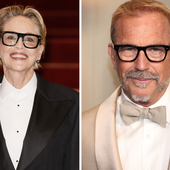 Sharon Stone y Kevin Costner: los coqueteos de la nueva pareja de moda