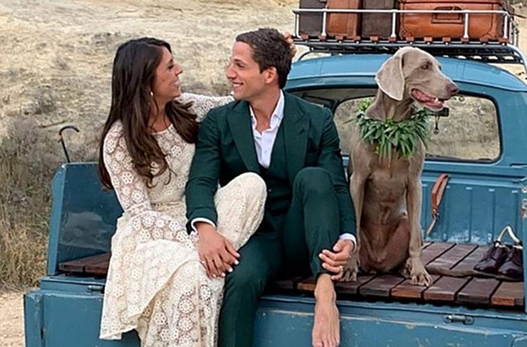 Gotzon Matuliz casou-se com sua esposa Patricia em 2019 em um celeiro em Burgos.